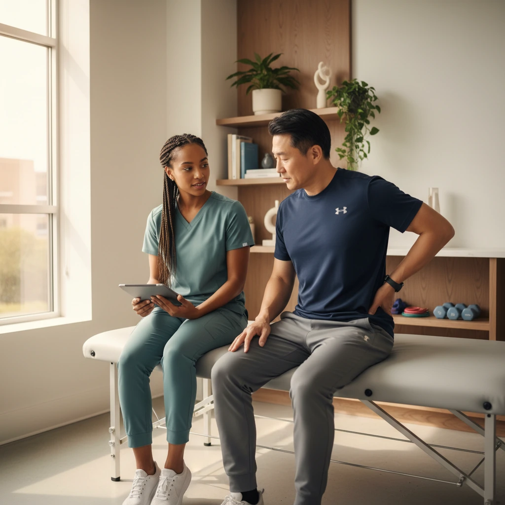 Dynamic Physical Therapy therapist performing chronic pain treatment in Queens and Long Island