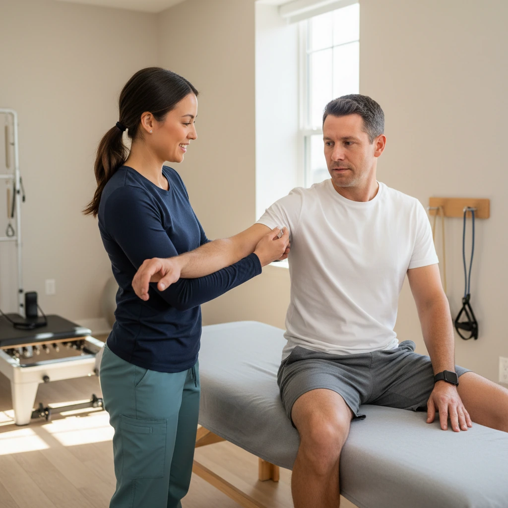 One-on-one physical therapy at Dynamic Physical Therapy Flushing