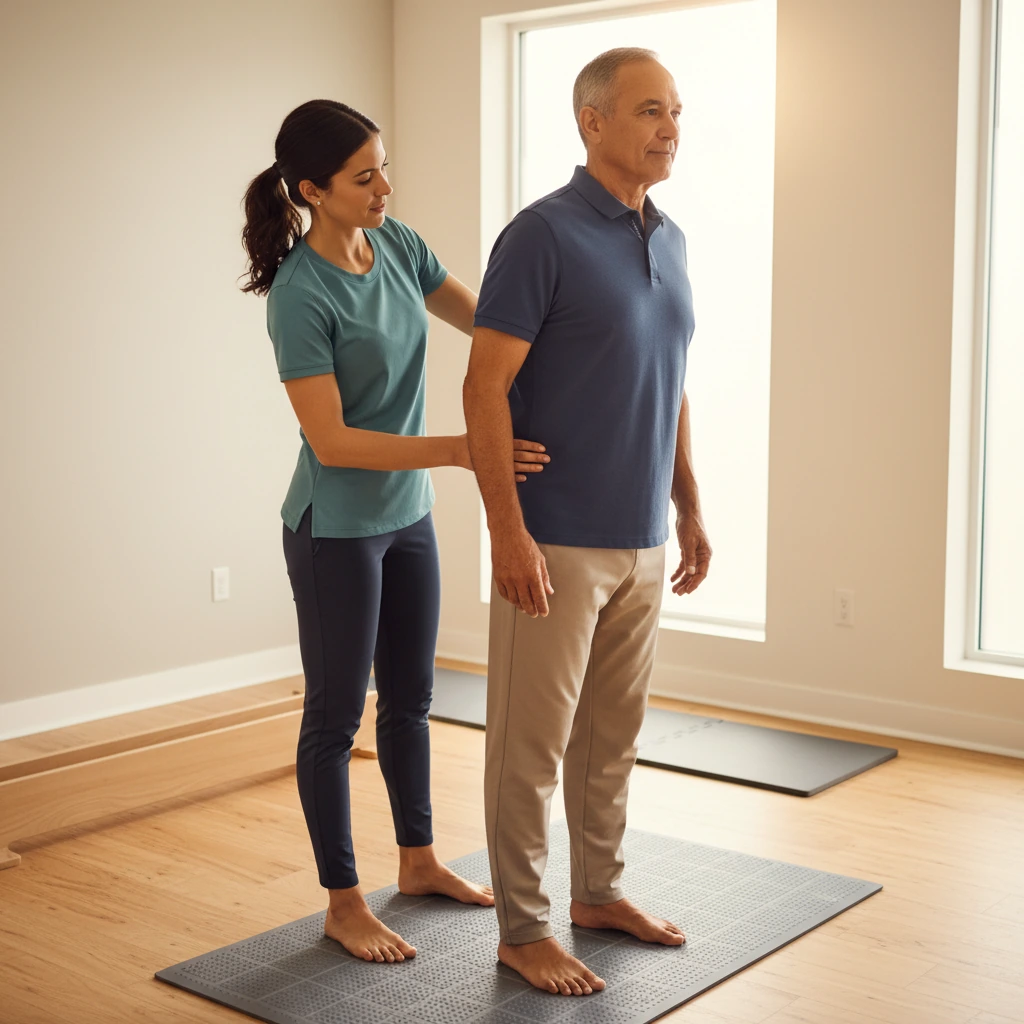 Neuropathy assessment and balance testing at Dynamic Physical Therapy Queens Long Island