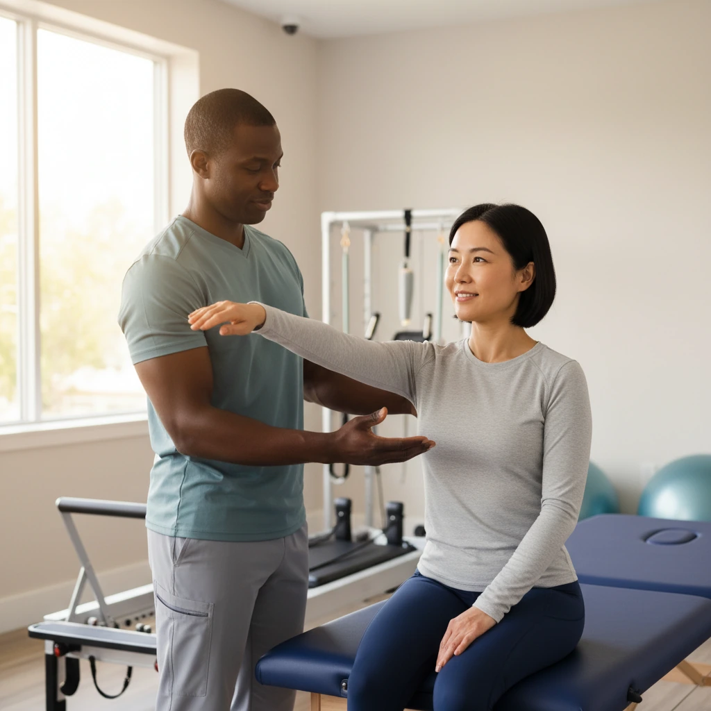 Physical therapist one-on-one treatment Dynamic Physical Therapy Queens Long Island