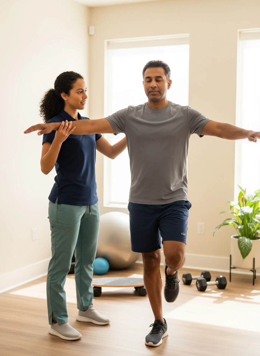 Dynamic Physical Therapy proprioception training session Queens Long Island