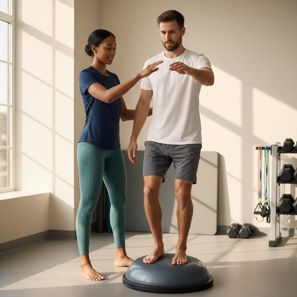 Proprioception balance training at Dynamic Physical Therapy Queens Long Island