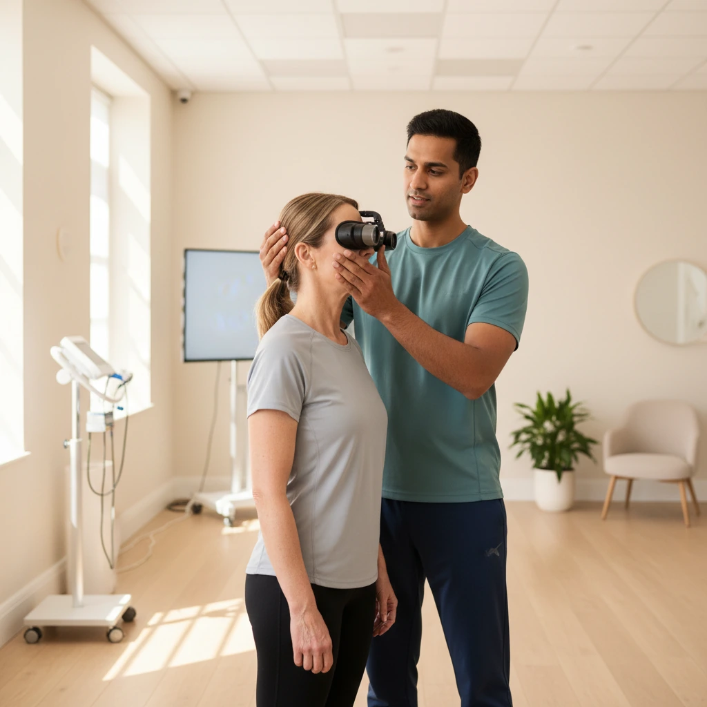 VNG videonystagmography vestibular testing at Dynamic Physical Therapy Queens Long Island