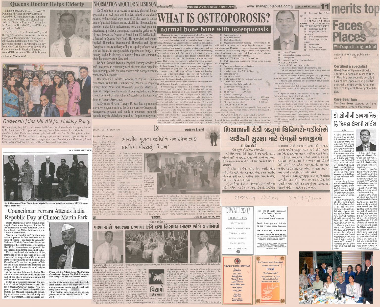 Dynamic Physical Therapy newspaper feature